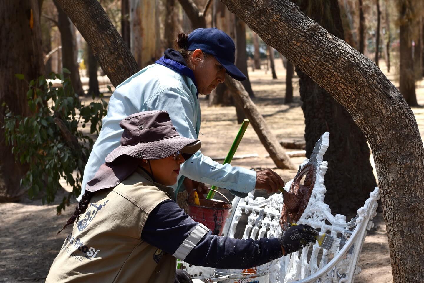 Dan mantenimiento integral al Parque de Morales para preservar uno de los pulmones de la ciudad