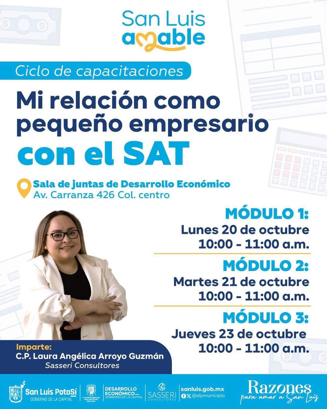 Invita Gobierno de la Capital a ciclo de conferencias a micro y pequeñas empresas La Dirección de Desarrollo Económico detalla que se realizarán el 20, 21 y 23 de octubre